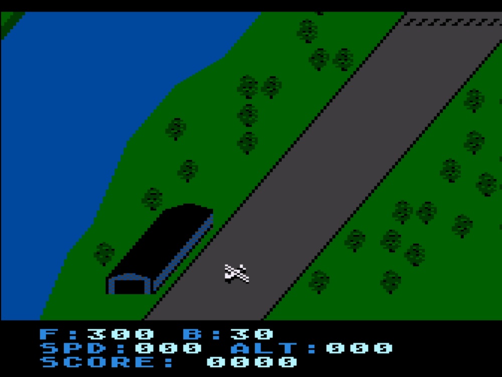 Gameplay of Blue Max for Atari 8 Bit